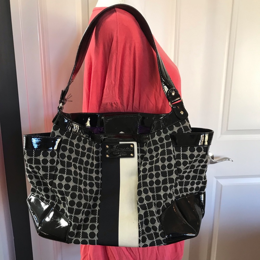 Kate spade black and white purse